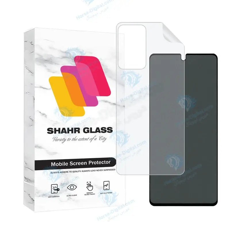 محافظ صفحه نمایش حریم شخصی شهر گلس مدل Fullprivnanosh مناسب برای گوشی موبایل شیائومی Redmi Note 11 Pro Plus 5G به همراه محافظ پشت گوشی - تصویر محصول