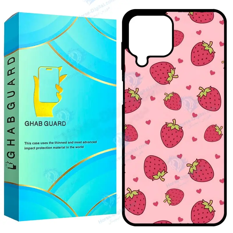 کاور قاب گارد طرح توت فرنگی مدل GA1220 مناسب برای گوشی موبایل سامسونگ Galaxy A12 / A12 Nacho / M12 / F12 - تصویر محصول