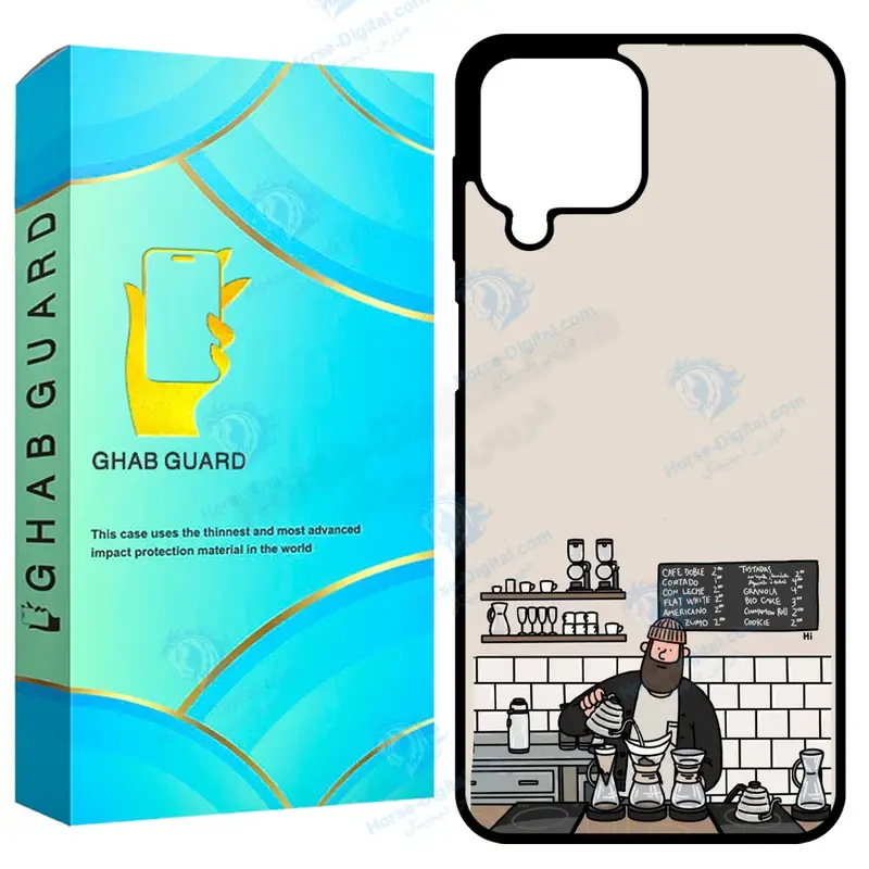 کاور قاب گارد طرح کافه مدل GA1220 مناسب برای گوشی موبایل سامسونگ Galaxy A12 / A12 Nacho / M12 / F12 - تصویر محصول
