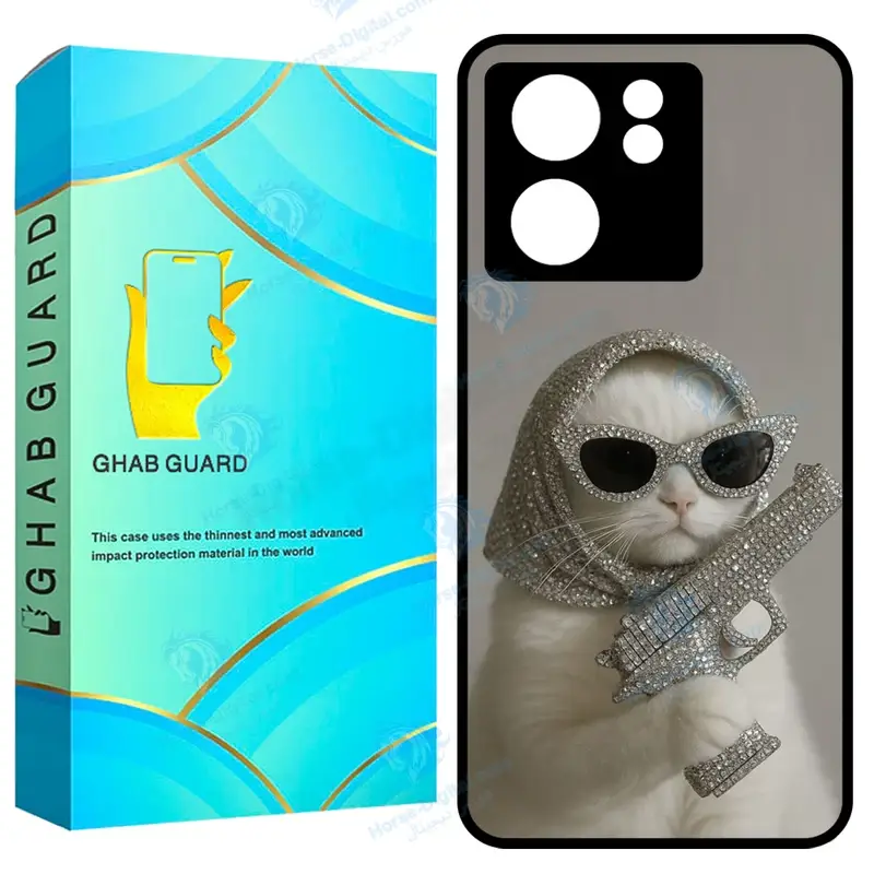 کاور قاب گارد طرح گربه مدل Gchp13t مناسب برای گوشی موبایل شیائومی 13T / 13T Pro / Redmi K60 Ultra - تصویر محصول