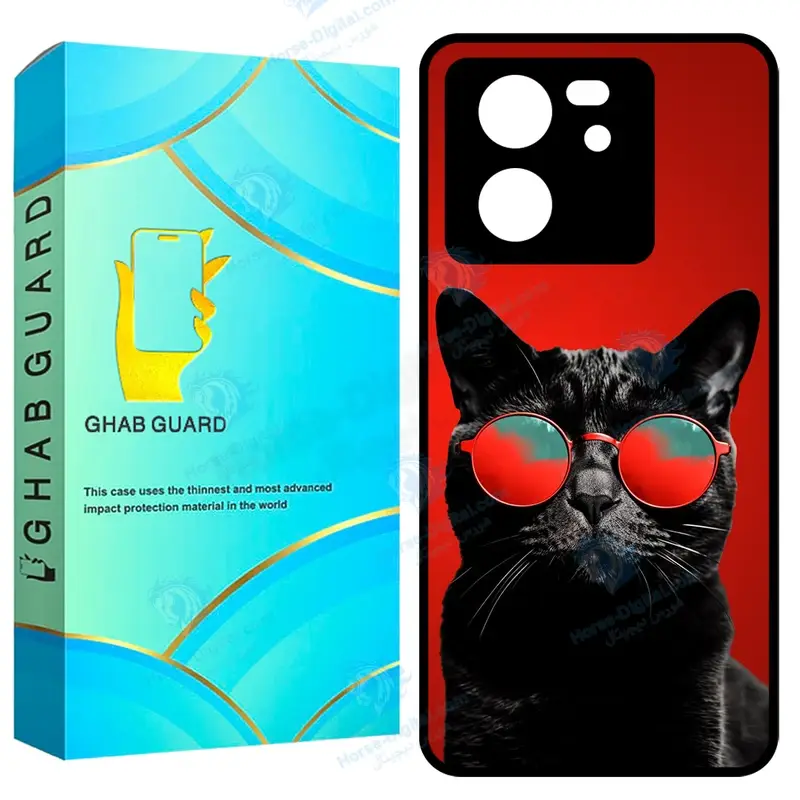 کاور قاب گارد طرح گربه مدل Gchp13t مناسب برای گوشی موبایل شیائومی 13T / 13T Pro / Redmi K60 Ultra - تصویر محصول