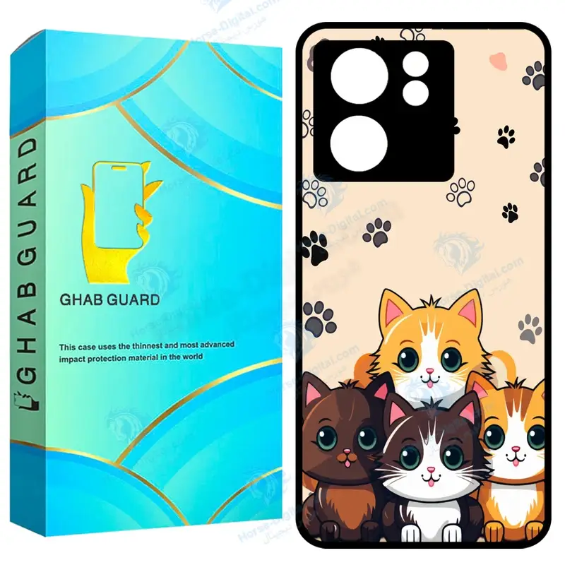 کاور قاب گارد طرح گربه مدل Gchp13t مناسب برای گوشی موبایل شیائومی 13T / 13T Pro / Redmi K60 Ultra - تصویر محصول
