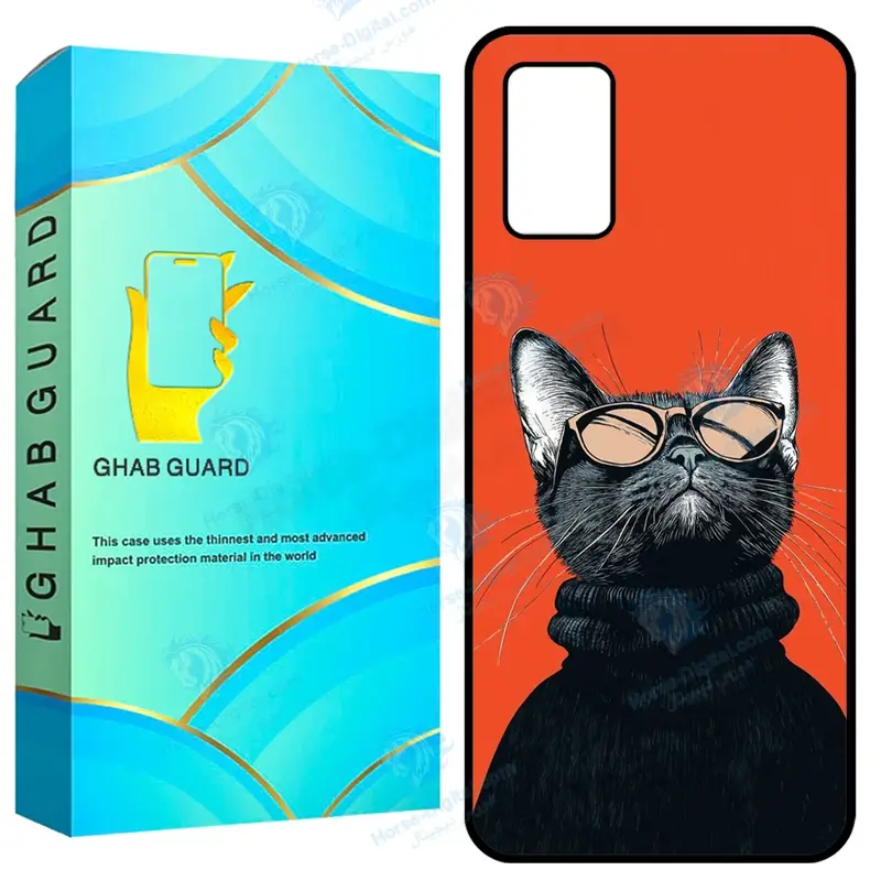 کاور قاب گارد طرح گربه مدل Gchpa03s مناسب برای گوشی موبایل سامسونگ Galaxy A02s / M02s / A03s / F02s - تصویر محصول