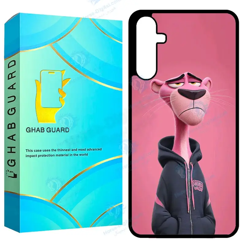 کاور قاب گارد طرح پلنگ صورتی مدل GCHPA14 مناسب برای گوشی موبایل سامسونگ Galaxy A14 4G / A14 5G / M14 5G - تصویر محصول