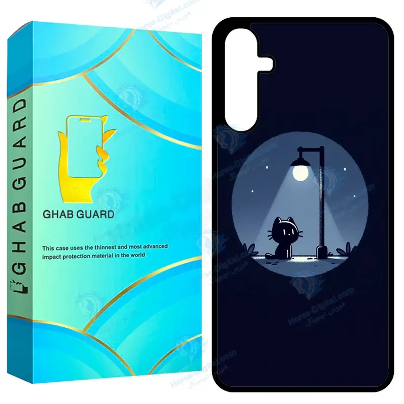 کاور قاب گارد طرح گربه و شب مدل GCHPA14 مناسب برای گوشی موبایل سامسونگ Galaxy A14 4G / A14 5G / M14 5G - تصویر محصول
