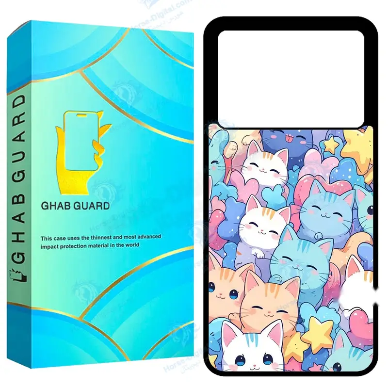 کاور قاب گارد طرح گربه مدل Gchpk70p مناسب برای گوشی موبایل شیائومی Redmi K70 Pro 5G / Poco F6 Pro - تصویر محصول