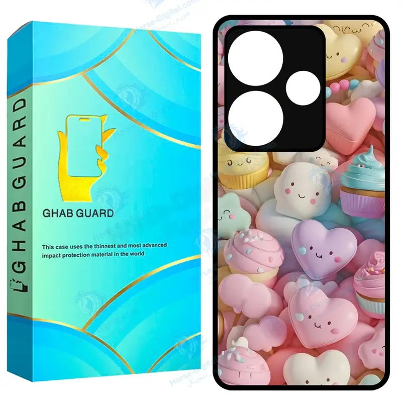 کاور قاب گارد طرح قلب مدل GF620 مناسب برای گوشی موبایل شیائومی Poco F6 5G / Redmi Turbo 3 5G - تصویر محصول
