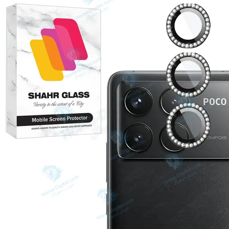 محافظ لنز دوربین شیشه‌ای شهر گلس مدل NRIS20 مناسب برای گوشی موبایل شیائومی Poco F6 Pro 5G / Redmi K70 Pro 5G - تصویر محصول