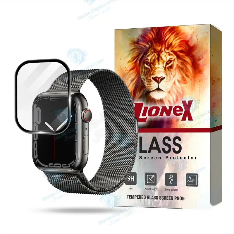 محافظ صفحه نمایش لایونکس مدل Pmmwlمناسب برای ساعت هوشمند اپل واچ Series 7 / Series 7 Aluminum 45 Mm - تصویر محصول