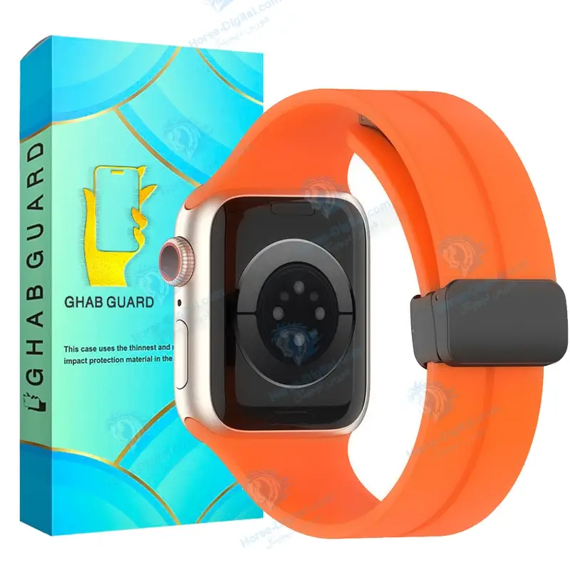 بند سیلیکونی قاب گارد مدل Silkmgngr مناسب برای ساعت هوشمند اپل Watch 42mm / 44mm / 45mm / 49mm - تصویر محصول