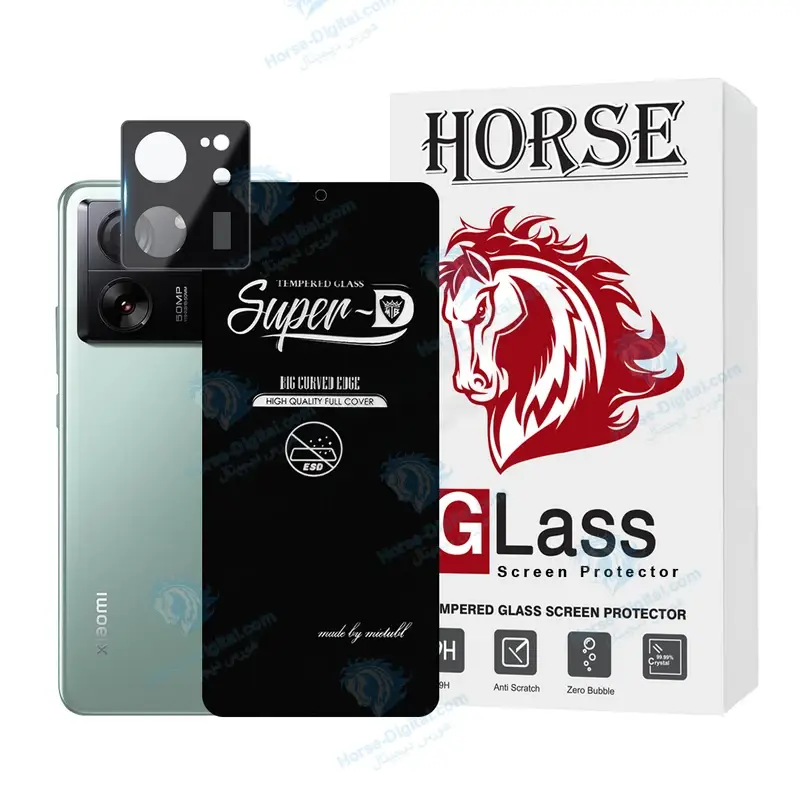 محافظ صفحه نمایش هورس مدل Suplnfuho مناسب برای گوشی موبایل شیائومی 13T / 13T Pro / Redmi K60 Ultra به همراه محافظ لنز گوشی - تصویر محصول