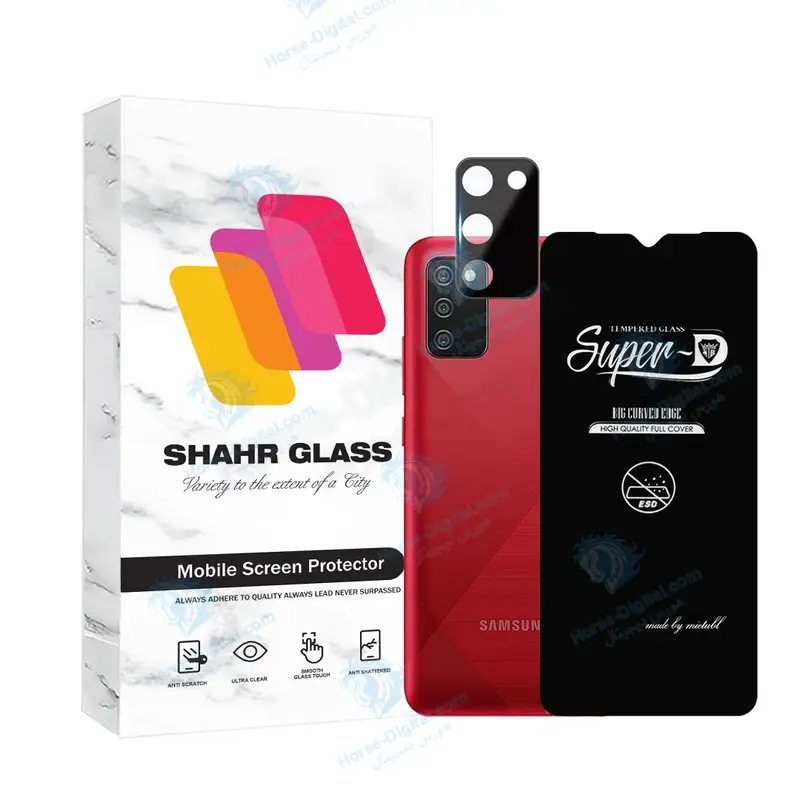 محافظ صفحه نمایش شهر گلس مدل Suplnfush مناسب برای گوشی موبایل سامسونگ Galaxy A02s / M02s / A03s / F02s به همراه محافظ لنز گوشی - تصویر محصول