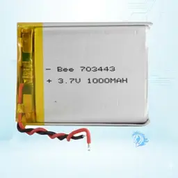 باتری لیتیوم پلیمر با ظرفیت 1000mAh سایز 703443