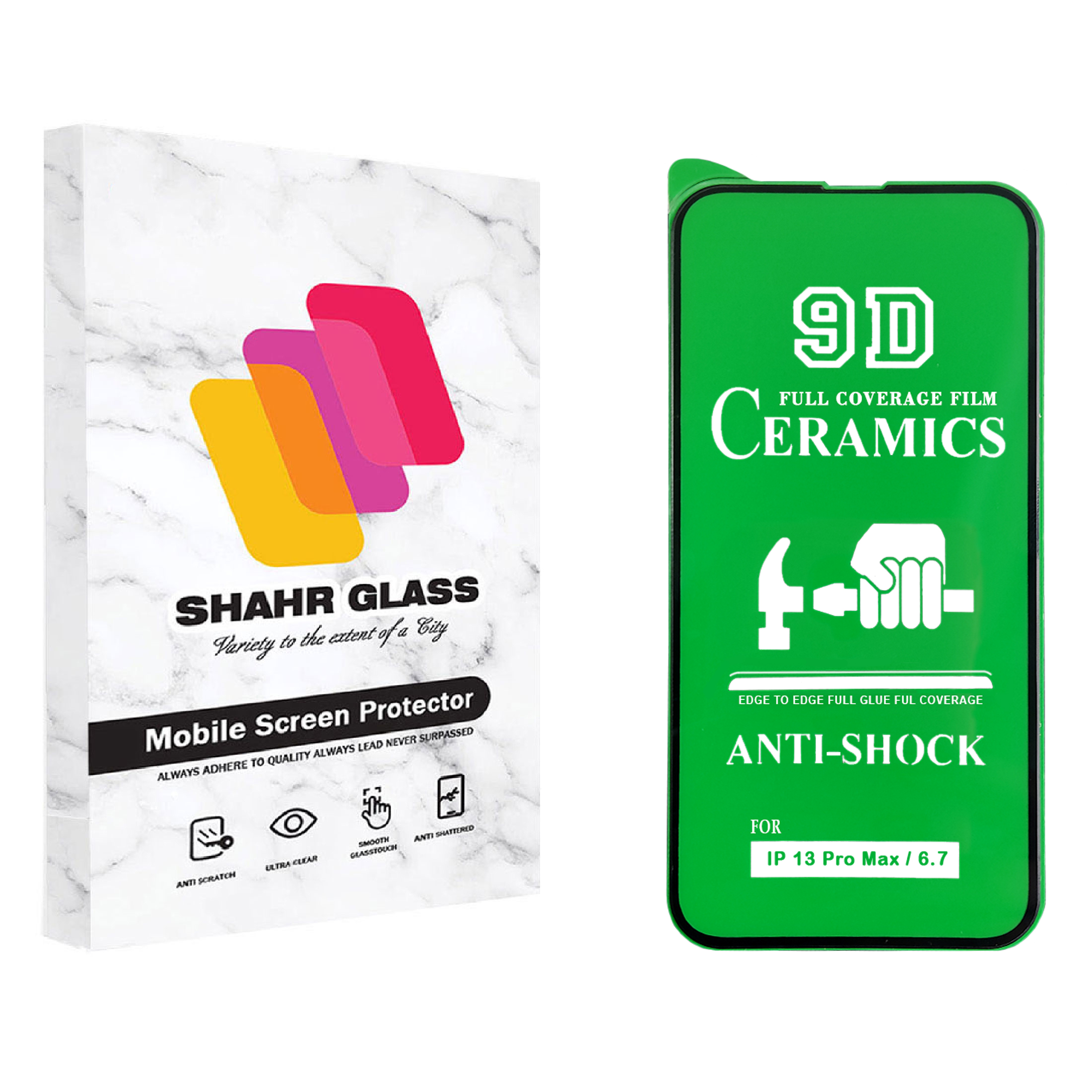 محافظ صفحه نمایش سرامیکی شهر گلس مدل CRM مناسب برای گوشی موبایل اپل iPhone 13 Pro Max محافظ صفحه نمایش سرامیکی شهر گلس مدل CRM مناسب برای گوشی موبایل اپل iPhone 13 Pro Max