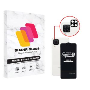 محافظ لنز دوربین شهر گلس مدل 2SFA مناسب برای گوشی موبایل سامسونگ Galaxy A22 4G به همراه محافظ صفحه نمایش