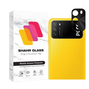 محافظ لنز دوربین فلزی شهر گلس مدل PLATINSHAHR مناسب برای گوشی موبایل شیائومی Poco M3