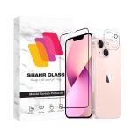 محافظ صفحه نمایش شهر گلس مدل MFUL3DSH مناسب برای گوشی موبایل اپل iPhone 13 mini به همراه محافظ لنز دوربین