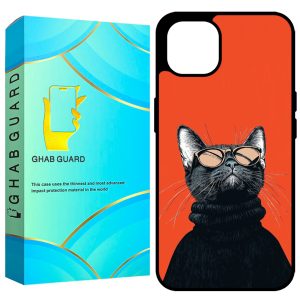 کاور قاب گارد طرح گربه مدل GCHP13 مناسب برای گوشی موبایل اپل iPhone 13