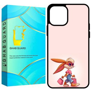 کاور قاب گارد طرح خرگوش مدل GCHP12 مناسب برای گوشی موبایل اپل iPhone 12