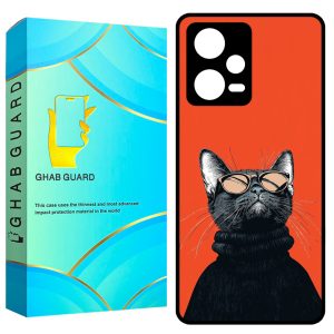 کاور قاب گارد طرح گربه مدل GCHPN12P مناسب برای گوشی موبایل شیائومی Redmi Note 12 Pro 5G