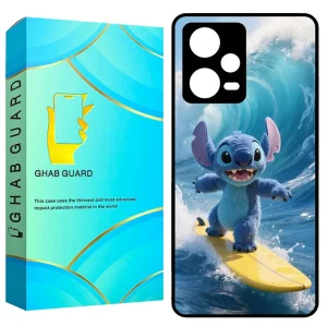 کاور قاب گارد طرح استیچ موج سوار Stitch Wave Surfing مناسب برای گوشی موبایل شیائومی Redmi Note 12 Pro 5G