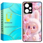 کاور قاب گارد طرح لبوبو شکوفه Labubu Bloom مناسب برای گوشی موبایل شیائومی Redmi Note 12 Pro 5G