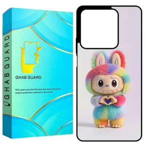 کاور قاب گارد طرح لبوبو لبوبو هفت رنگ Labubu Colorful مناسب برای گوشی موبایل شیائومی Redmi Note 13 4G